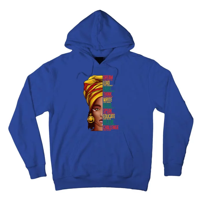 Black History Black History Month Dream Like Martin Tall Hoodie