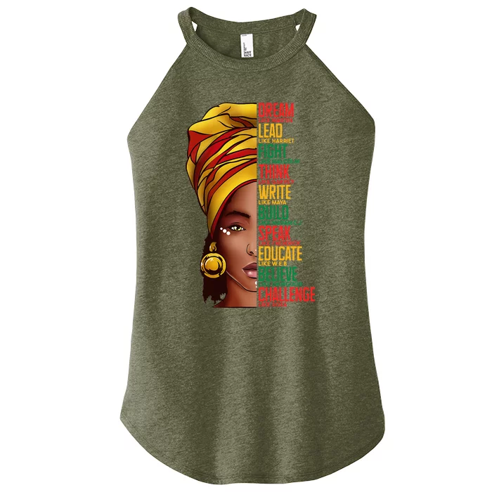 Black History Black History Month Dream Like Martin Women’s Perfect Tri Rocker Tank