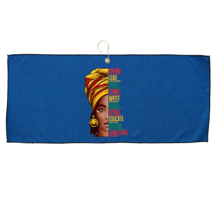 Black History Black History Month Dream Like Martin Large Microfiber Waffle Golf Towel