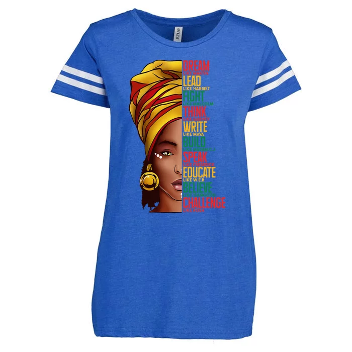 Black History Black History Month Dream Like Martin Enza Ladies Jersey Football T-Shirt