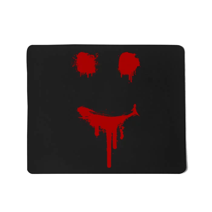 Bloody Halloween Costume I Blood Splatter Smile Mousepad