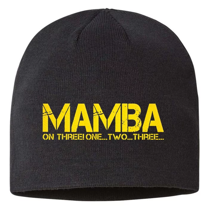 Basketball Hoop Champion M.A.M.B.A On Three Motivation 8 1/2in Sustainable Knit Beanie