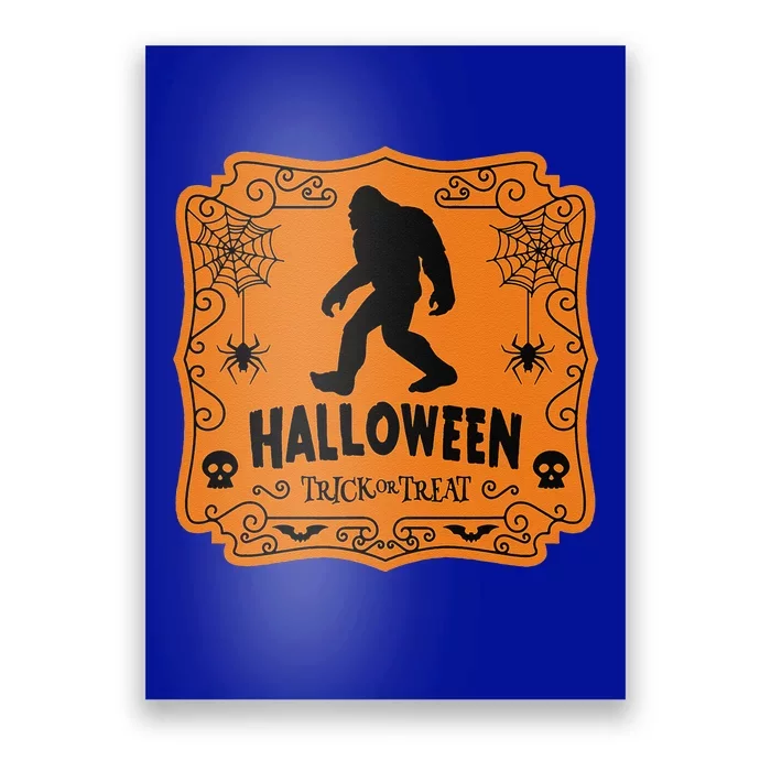 Bigfoot Halloween Costume Trick Or Treat Sasquatch Poster