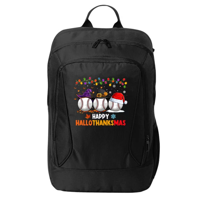 Baseball Halloween Christmas Thanksgiving Hallothanksmas Great Gift City Backpack