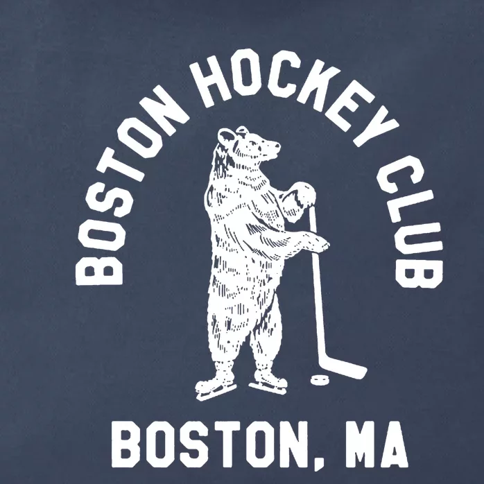 Boston Hockey Club Boston MA Zip Tote Bag