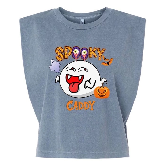 Boo Halloween Costume Spooky Caddy Garment-Dyed Women's Muscle Tee