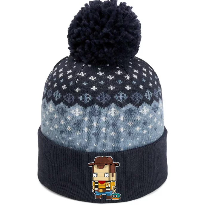 Brick Head Cowboy Woody The Baniff Cuffed Pom Beanie