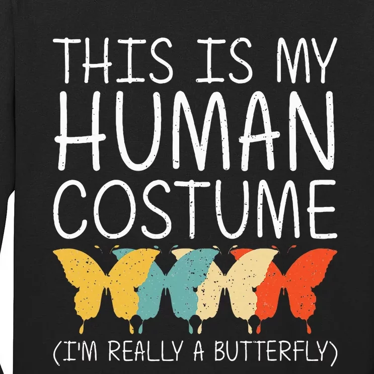 Butterfly Halloween Costume Accessory DIY Ringlet Moth Transformation Tall Long Sleeve T-Shirt