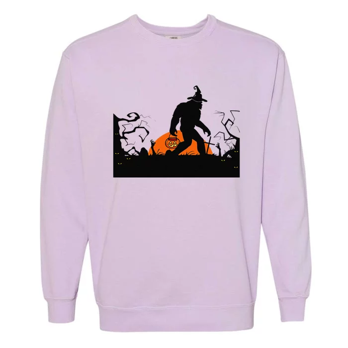 Bigfoot Halloween Costume Bigfoot Believer Garment-Dyed Sweatshirt