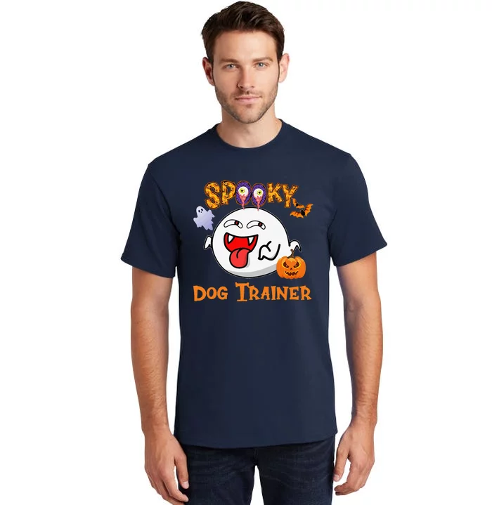 Boo Halloween Costume Spooky Dog Trainer Tall T-Shirt