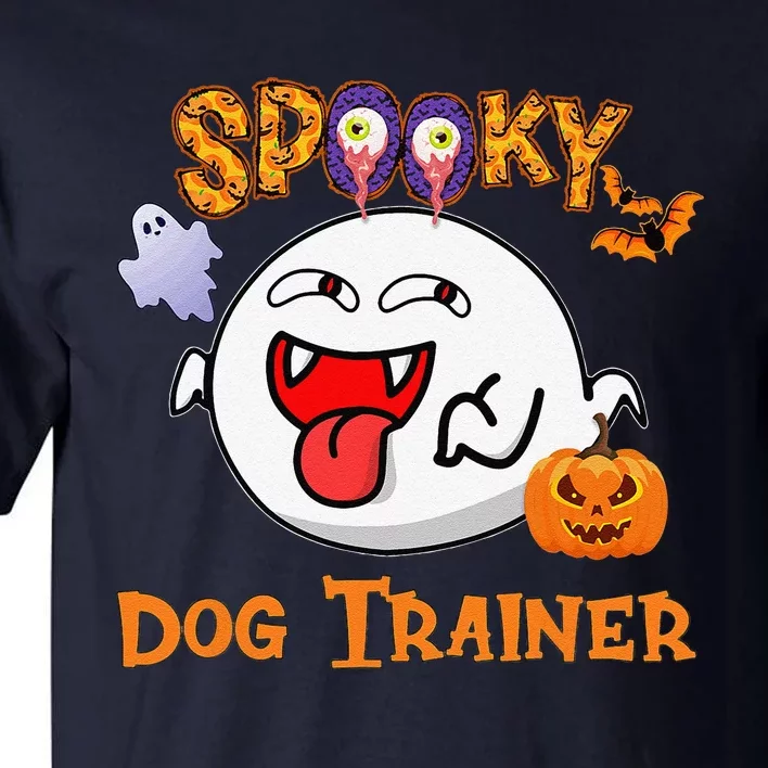 Boo Halloween Costume Spooky Dog Trainer Tall T-Shirt