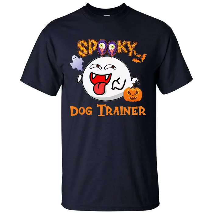 Boo Halloween Costume Spooky Dog Trainer Tall T-Shirt