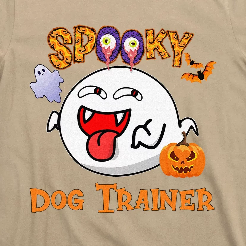 Boo Halloween Costume Spooky Dog Trainer T-Shirt