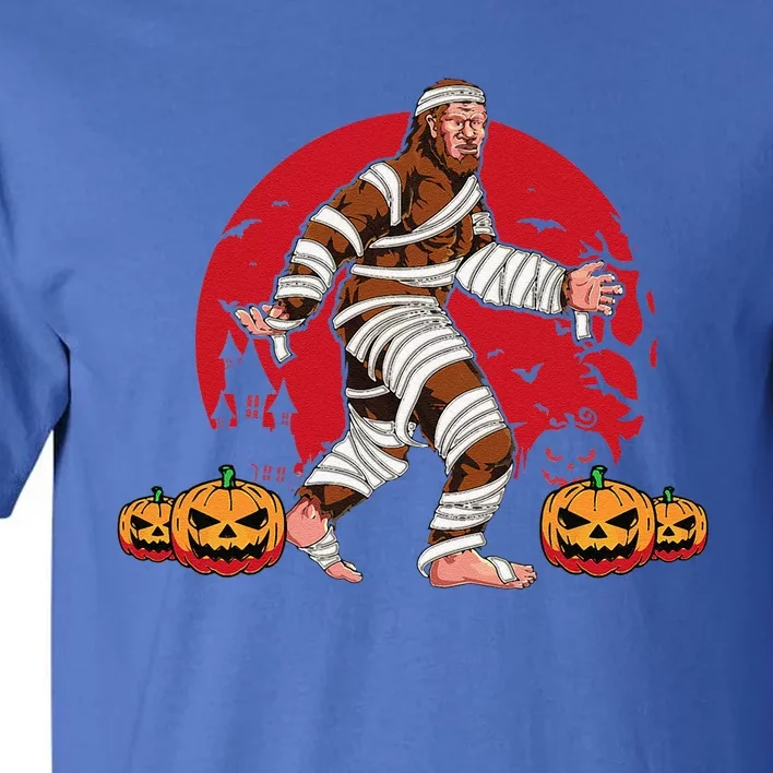 Bigfoot Halloween Costume Idea Sasquatch Mummy Spooky Yeti Tall T-Shirt