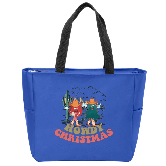 Bundle Howdy Christmas Sublimation Merry Christmas Funny Gift Zip Tote Bag