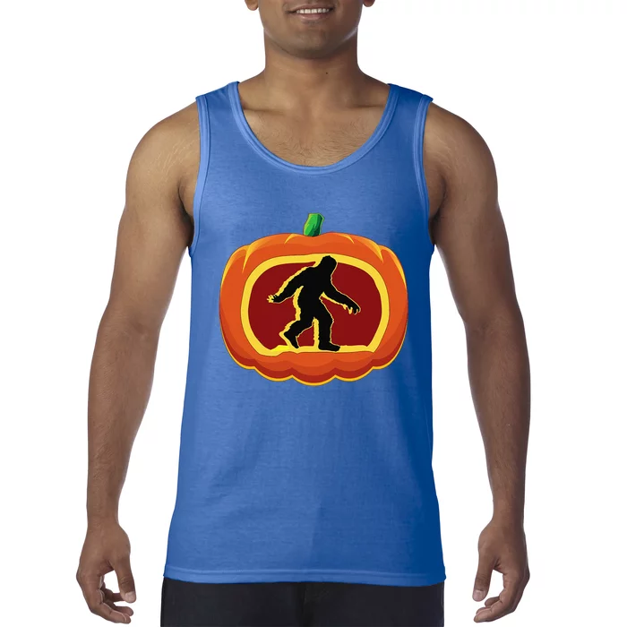 Bigfoot Halloween Costume Idea Sasquatch Pumpkin Yeti Gift Tank Top