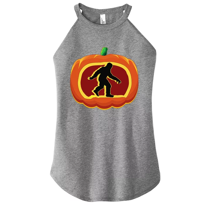 Bigfoot Halloween Costume Idea Sasquatch Pumpkin Yeti Gift Women’s Perfect Tri Rocker Tank