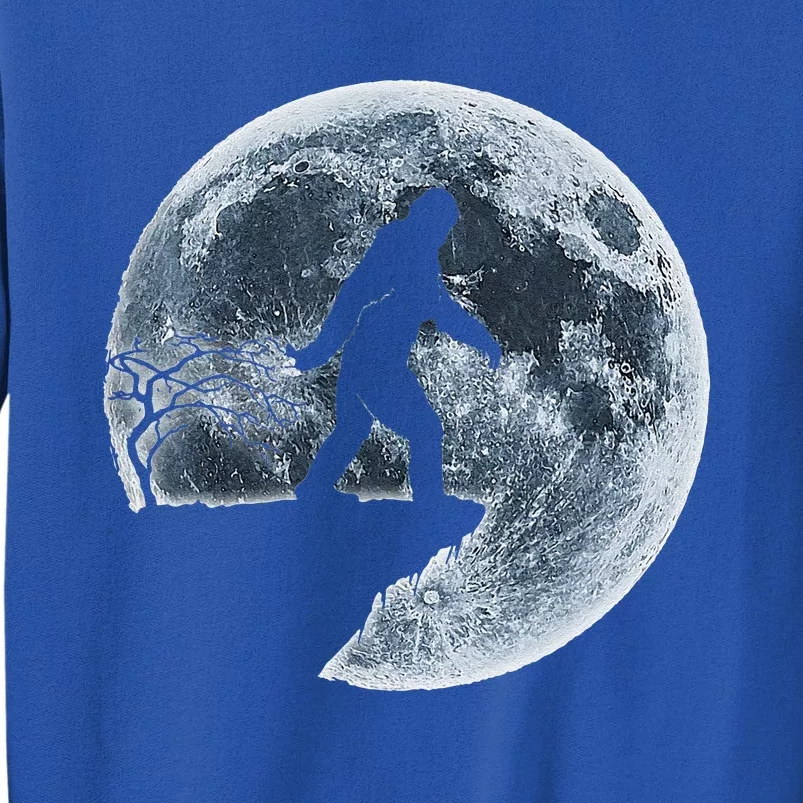 Bigfoot Halloween Costume Moon Silhouette Sweatshirt