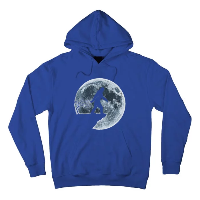 Bigfoot Halloween Costume Moon Silhouette Tall Hoodie