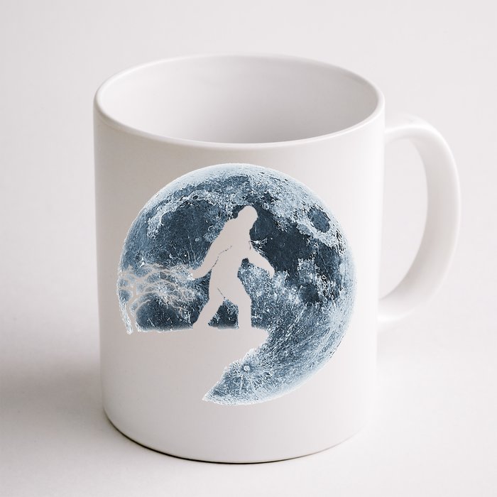 Bigfoot Halloween Costume Moon Silhouette Front & Back Coffee Mug