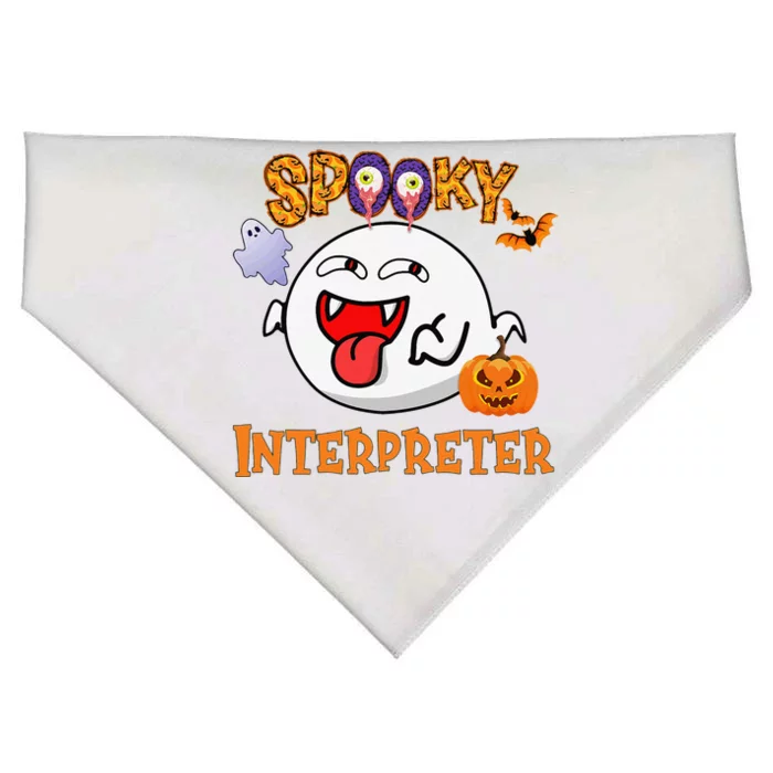 Boo Halloween Costume Spooky Interpreter USA-Made Doggie Bandana