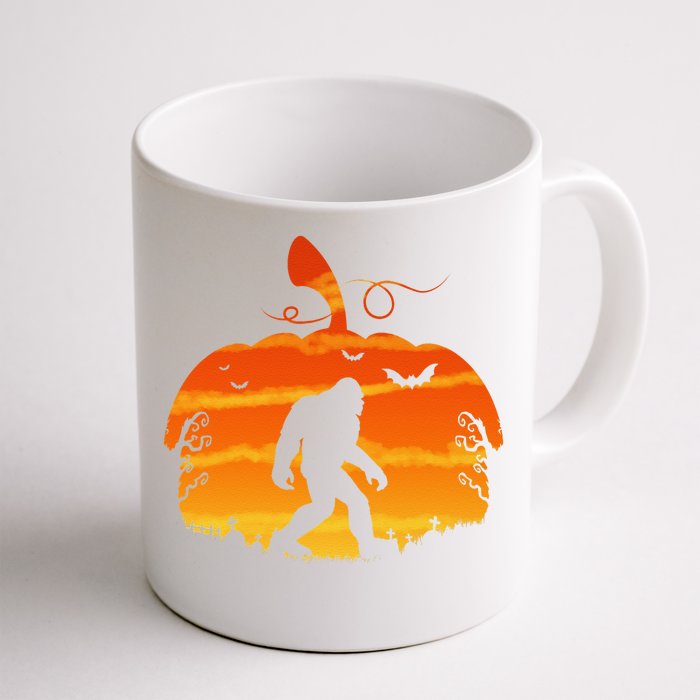 Bigfoot Halloween Costume Pumpkin Aussie Front & Back Coffee Mug