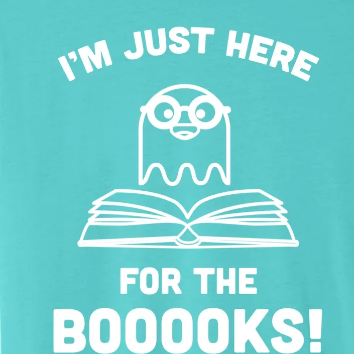 Booooks Halloween Cute Ghost Reading Books Library Gift ChromaSoft Performance T-Shirt