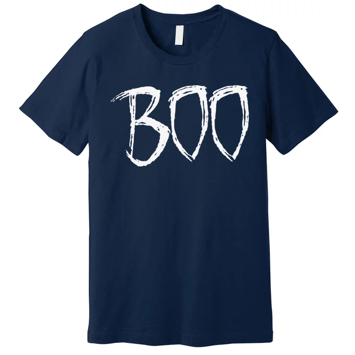 Boo Halloween Costume Spooky Lazy Funny Gift Premium T-Shirt