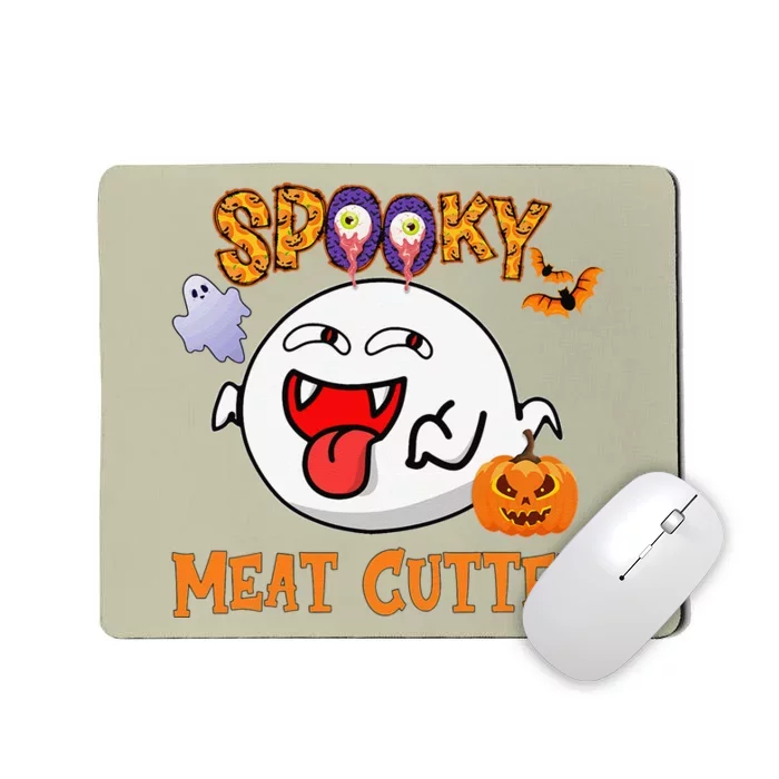 Boo Halloween Costume Spooky Meat Cutter Mousepad