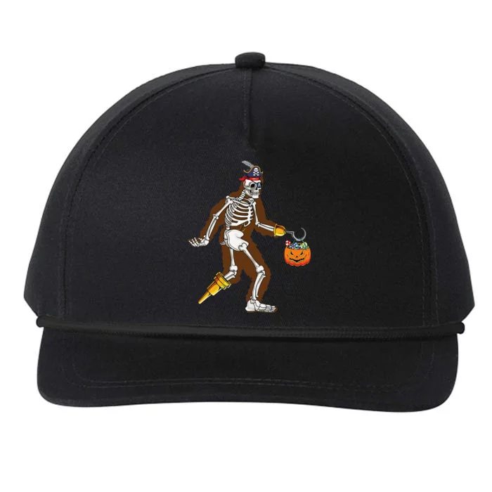 Bigfoot Halloween Costume Sasquatch Skeleton Pirate Yeti Gift Snapback Five-Panel Rope Hat