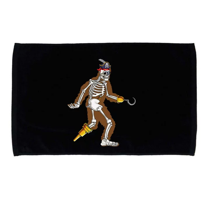 Bigfoot Halloween Costume Sasquatch Skeleton Pirate Yeti Microfiber Hand Towel