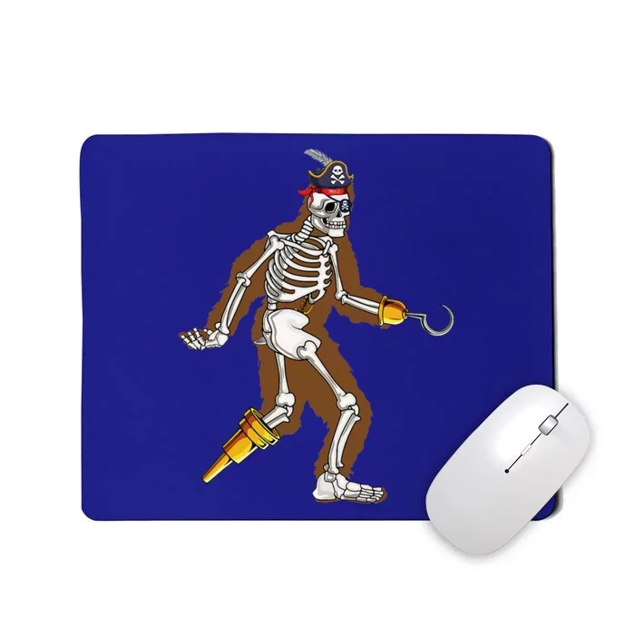 Bigfoot Halloween Costume Sasquatch Skeleton Pirate Yeti Mousepad