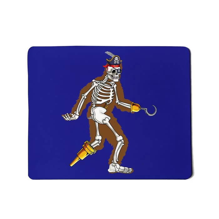 Bigfoot Halloween Costume Sasquatch Skeleton Pirate Yeti Mousepad