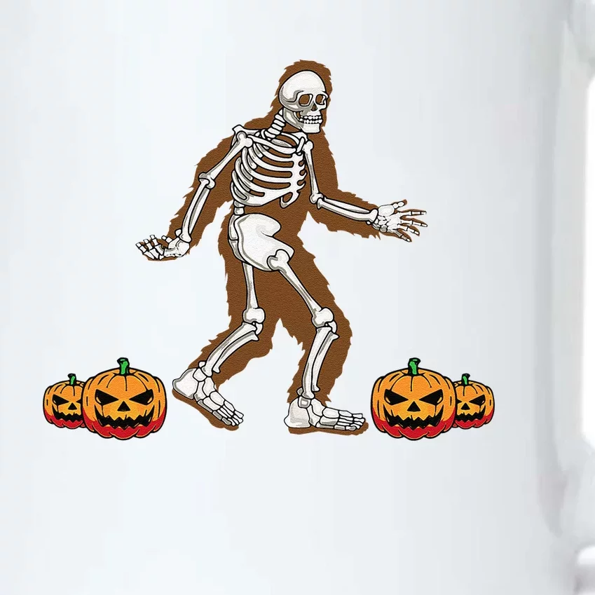 Bigfoot Halloween Costume Sasquatch Skeleton Spooky Yeti Funny Black Color Changing Mug