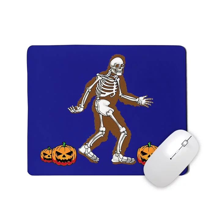 Bigfoot Halloween Costume Sasquatch Skeleton Spooky Yeti Funny Mousepad