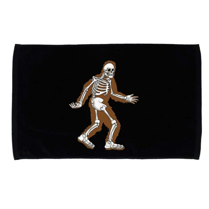 Bigfoot Halloween Costume Sasquatch Skeleton Spooky Yeti Microfiber Hand Towel