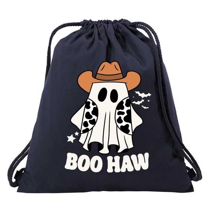 Boo Haw Country Ghost Funny Halloween Drawstring Bag