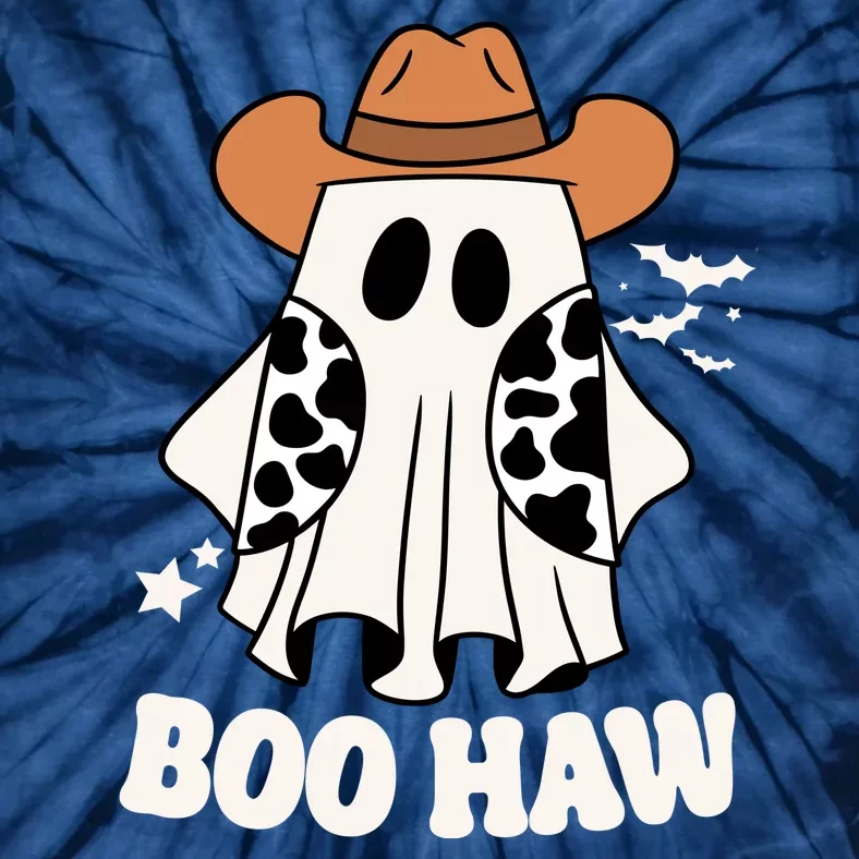 Boo Haw Country Ghost Funny Halloween Tie-Dye T-Shirt