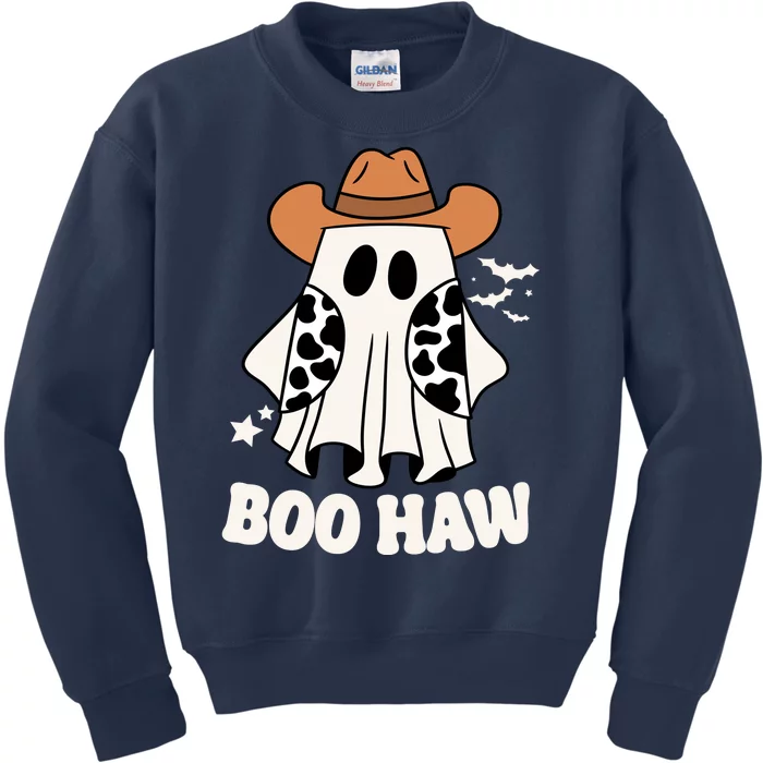 Boo Haw Country Ghost Funny Halloween Kids Sweatshirt