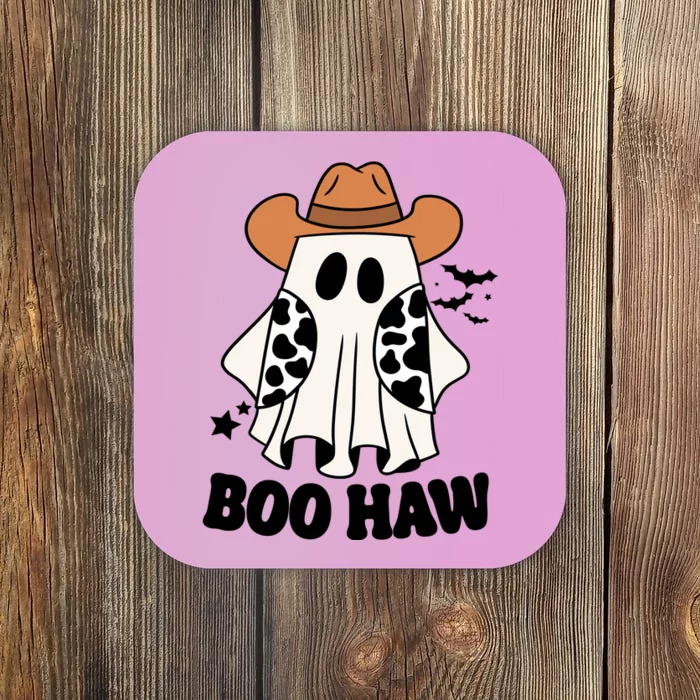 Boo Haw Country Ghost Funny Halloween Coaster