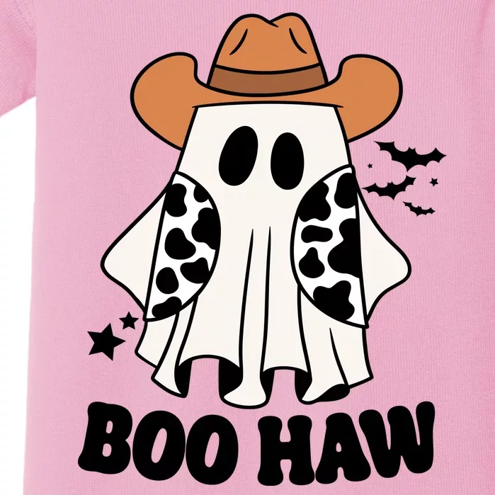 Boo Haw Country Ghost Funny Halloween Baby Bodysuit