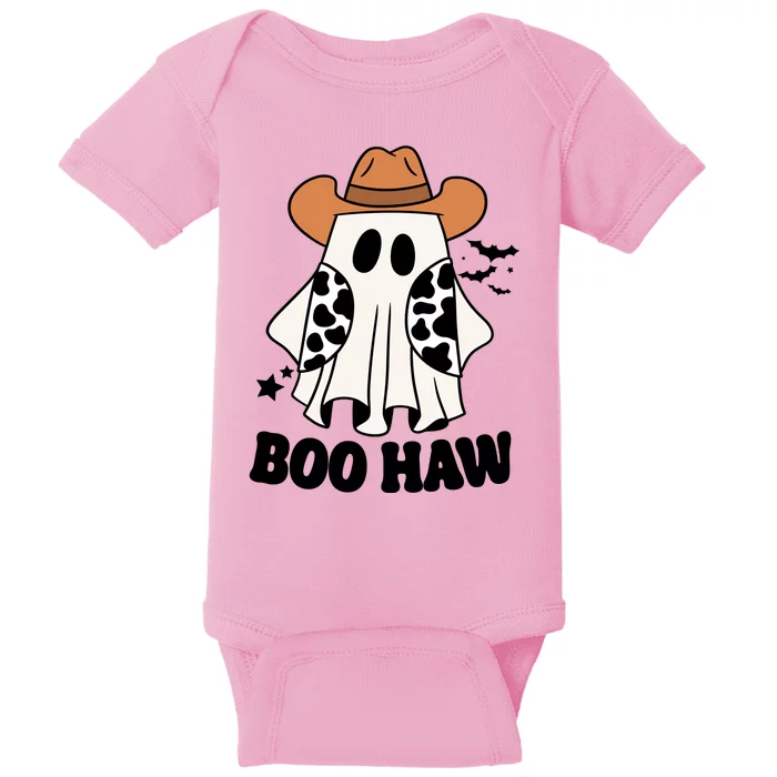 Boo Haw Country Ghost Funny Halloween Baby Bodysuit