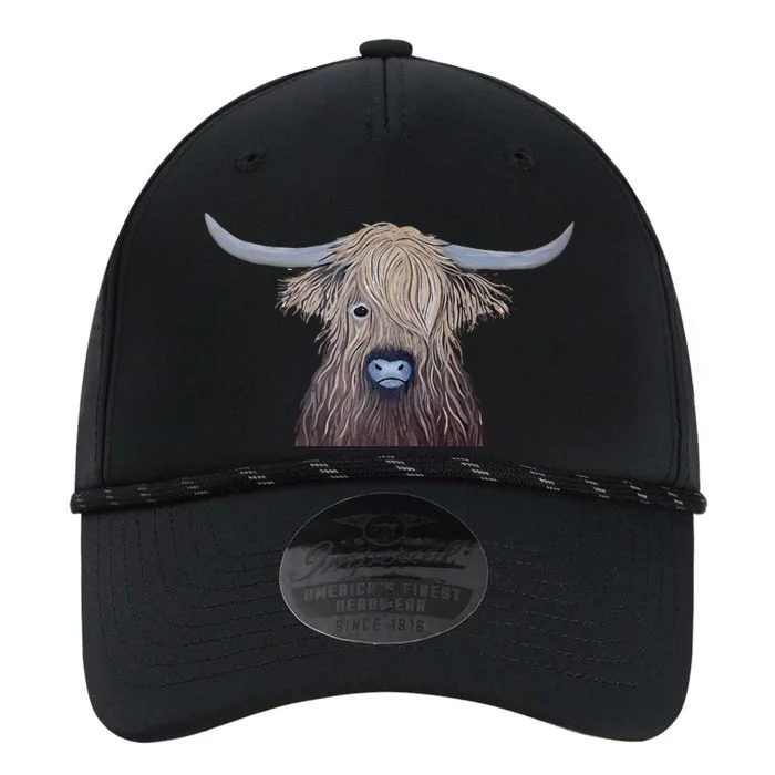 Bull Highland Cow Painting Charming Art Performance The Dyno Cap