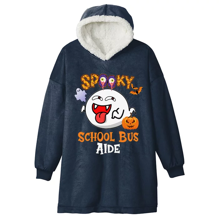 Boo Halloween Costume Spooky School Bus Aide Hooded Wearable Blanket