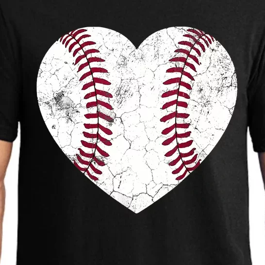 Baseball Heart Cute Mom Dad Brother Sister Family Baseball Pajama Set