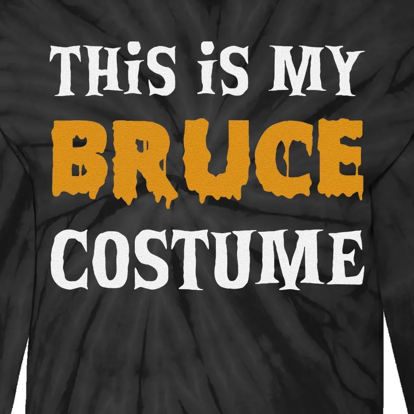 Bruce Halloween Costume Funny Tie-Dye Long Sleeve Shirt