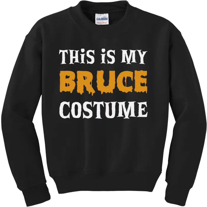 Bruce Halloween Costume Funny Kids Sweatshirt