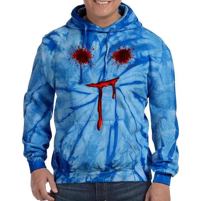 Bloody Halloween Costume Blood Splatter Smile Tie Dye Hoodie