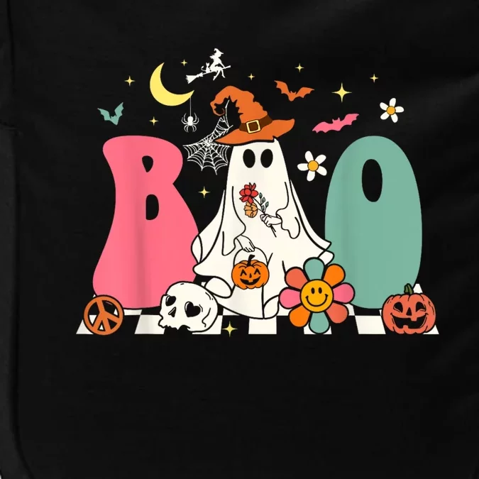 Boo Halloween Costume Spiders Ghosts Pumkin & Witch Hat Impact Tech Backpack