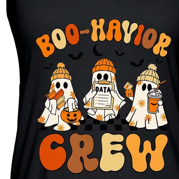 Boo Havior Crew Behavior Analyst Halloween Aba Rbt Ladies Essential Flowy Tank